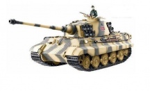 RC tank 1:16 Torro King Tiger, IR, zvuk, kompletně v kovu, balení v dřevěné bedně