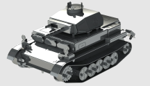 Metal Time Luxusní ocelová stavebnice tank Pz.Kpfw. II Ausf.G
