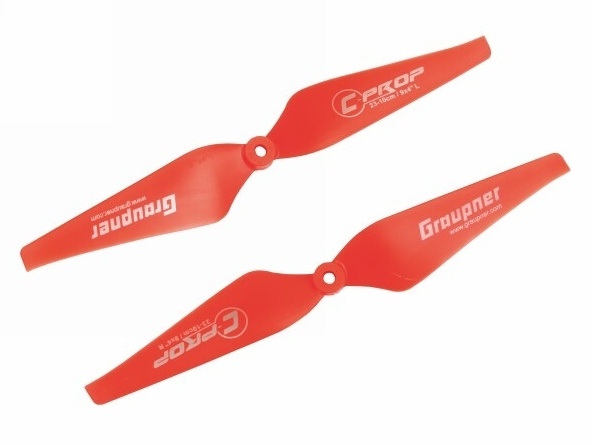 Graupner COPTER Prop 10x4 pevná vrtule (2ks.) - červené