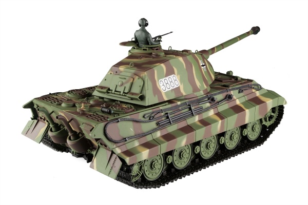 RC tank 116 German King Tiger (věž Porsche) kouř. a zvuk