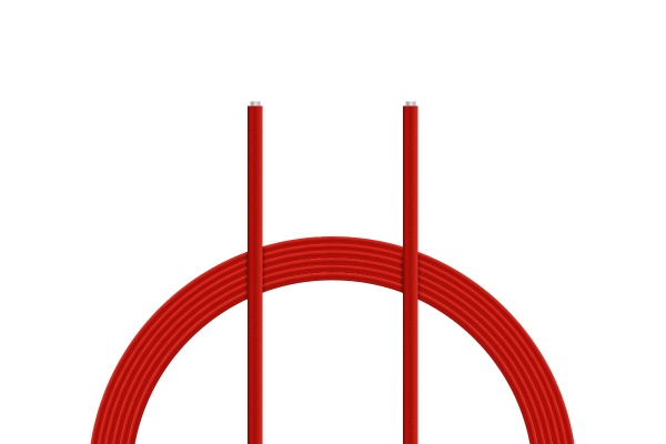 Kabel silikon 0.75mm2 1m (červený)