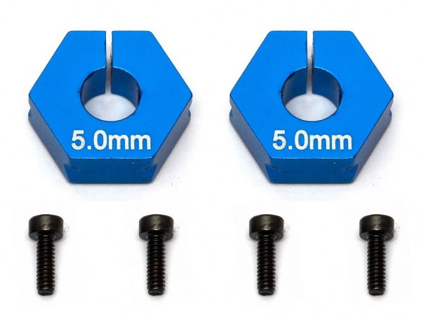 FT hliníkové unašeče disků, modré, 5.0mm, 2 ks.