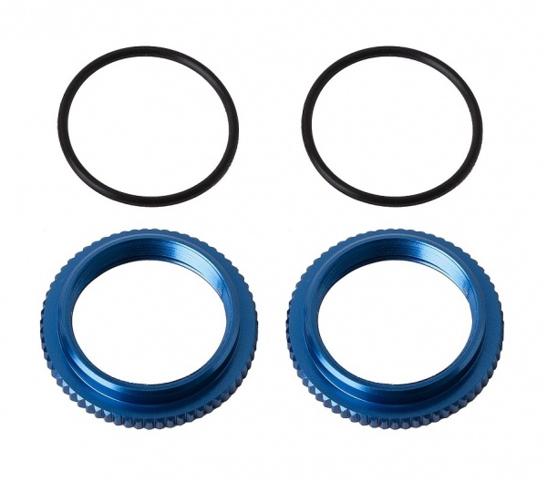 13mm nastavitelný kroužek tlumiče a příslušenství, modré, 2+2 ks.