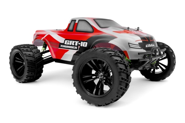 KAVAN GRT-10 Thunder Brushless 2,4 GHz 4WD Monster Truck 1:10 - Červený