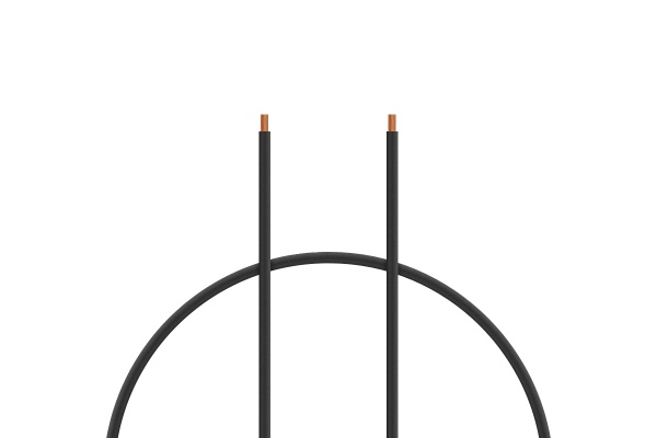 Kabel silikon 0.5mm2 1m (černý)