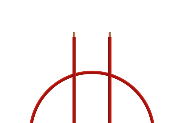 Kabel silikon 0.5mm2 1m (červený)