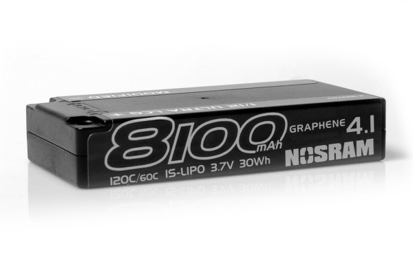 NOSRAM 8100 G4.1 - 1/12 1S - 120C/60C - 3.7 LiPo - 1/12 Competition Car Line Hardcase Akumulátory IQ models