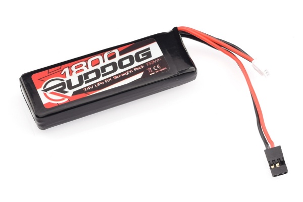 RUDDOG 1800mAh 7,4V LiPo přijímačová sada