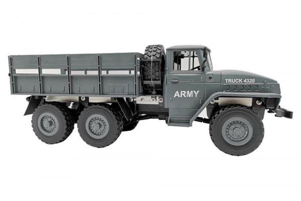 Sovětský vojenský truck URAL 4320 6x6 1:12 RTR proporcionální jízda LED