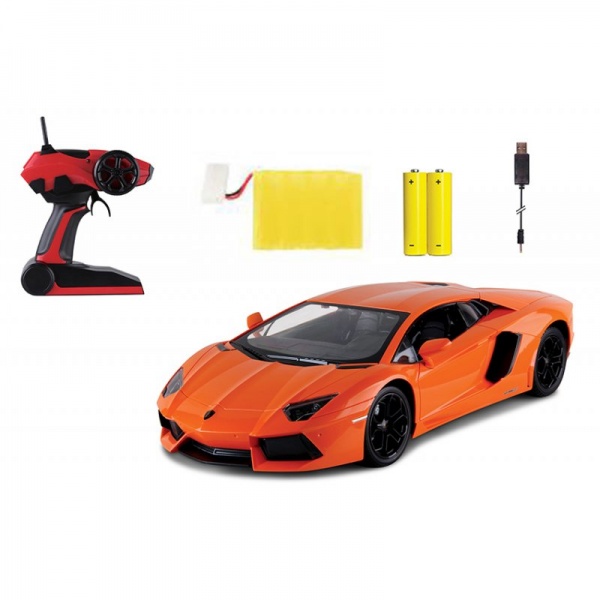 Siva RC auto Lamborghini Aventador LP 700-4 1:14 oranžová