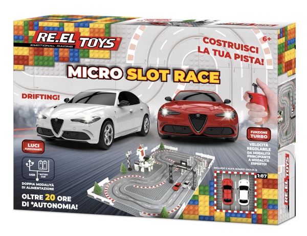 RE.EL Toys Autodráha Micro Slot Race Alfa Romeo 1:87