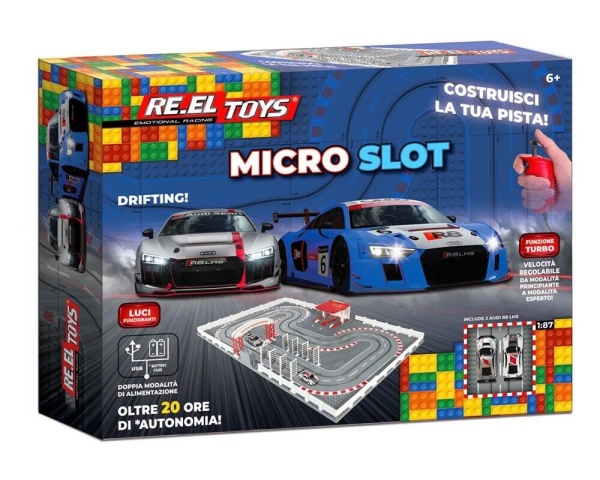 RE.EL Toys autodráha Micro Slot RACE Audi 1:87 LED světla