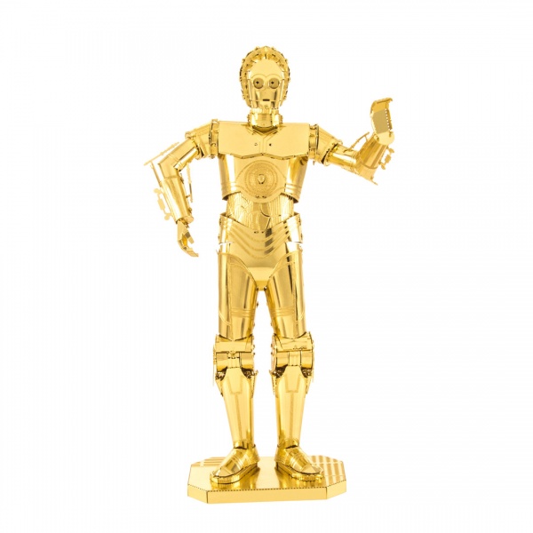 Metal Earth Luxusní ocelová stavebnice Star Wars - C-3PO zlatý