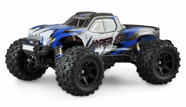 AMEWI Hyper Go Monster Truck s GPS 4WD 1:16 RTR. brushed, LED, modrý