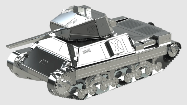 Metal Time Luxusní ocelová stavebnice tank P 26/40 Autodráhy a stavebnice IQ models