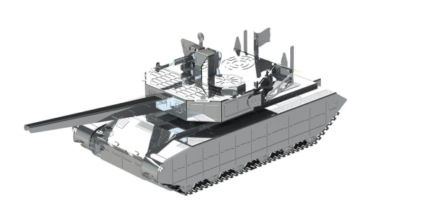 Metal Time Luxusní ocelová stavebnice tank Oplot T-84 Autodráhy a stavebnice IQ models