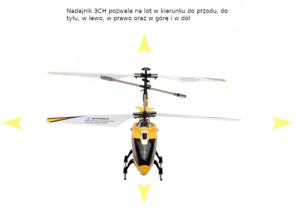 Syma S107H Phantom - ultra odolný vrtulník s barometrem - žlutý