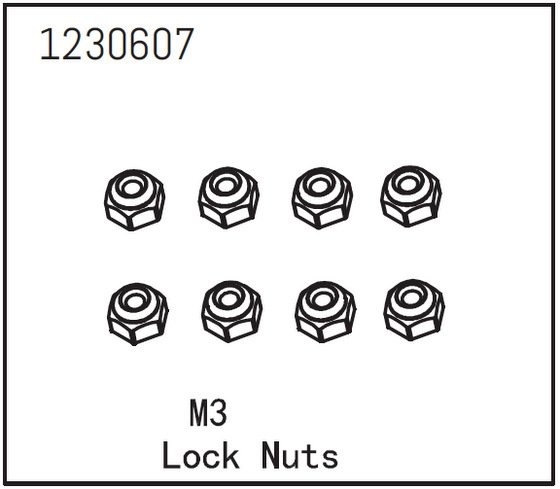 Lock Nut M3 (8)