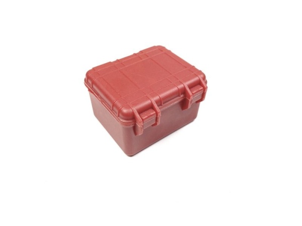 Plastový box, maketa 1:10, červený 55x45x30mm
