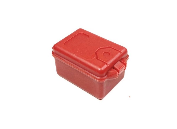 Plastový box, maketa 1:10, červený 45x30x25mm