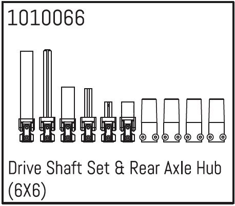 Drive Shaft Set &amp; Rear Axle Hub (6X6)