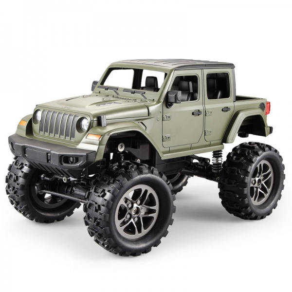 RC Crawler Jeep Wrangler Pickup 1:14 2,4 GHz - Zelená