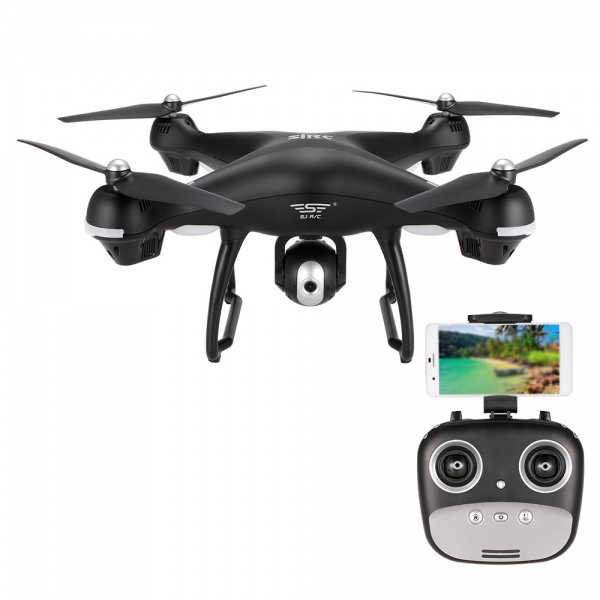 SJ70W - dron s GPS - zabiják X8PRO - černá