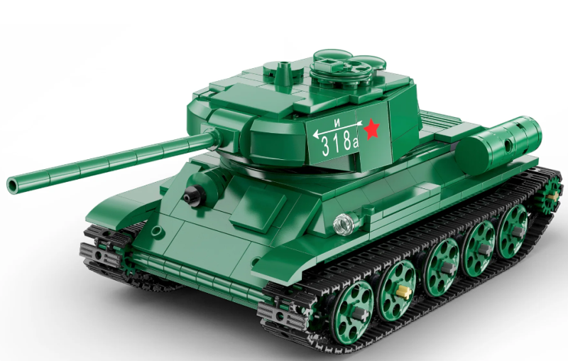Tank T-34 Stavebnice CaDA - 722 dílků
