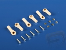 2401 Kulový čep V1, pr.4mm, M2/1,6 Bílý 6ks