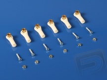 2403 Kulový čep V1, pr.4mm, M2/1,6 Krátký Bílý 6ks