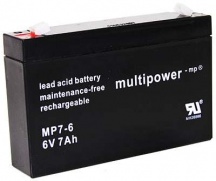 Pb akumulátor MULTIPOWER 6V/7,0Ah