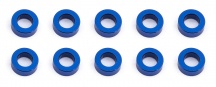 Vymezovací hliníkové podložky, 5.5x3,0x2.0mm, modré, 10 ks.