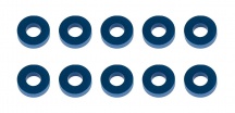 Vymezovací hliníkové podložky, 7.8x3,5x2.0mm, modré, 10 ks.