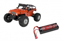 MOXOO XP - 1/10 Monster Truck 2WD - RTR - střídavý motor + 50C 5400mAh Lipo + nabíječ