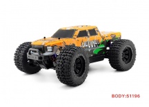 HSP Octane PRO 1/10 2,4 GHz Brushless Monster Truck, Oranžový