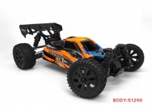 HSP Vortex 1/10 2,4 GHz Brushed Buggy, Oranžová