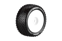 T-PIRATE SOFT 1/8 0 offset 17mm hex White Rims, 2 ks