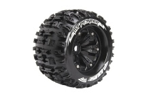 MT-PIONEER SPORT 1/8 1/2 offset 17mm hex Black Rims, 2 ks