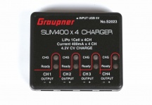 USB nabíječka SLIM 400x4 1S LiPo 4,2V 400mA