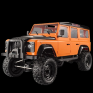 DoubleE RC auto Land Rover Defender D110 Wagon 1:8 oranžová