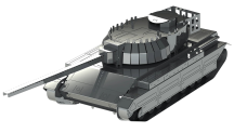 Metal Time Luxusní ocelová stavebnice tank Conqueror FV214
