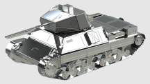 Metal Time Luxusní ocelová stavebnice tank P 26/40