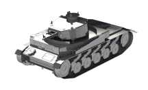 Metal Time Luxusní ocelová stavebnice tank Pz.Kpfw. II