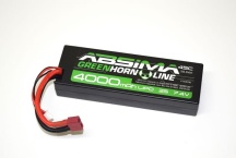 LiPo akumulátor Absima Greenhorn 7,4V / 4000mAh 45C konektor T-Dean, včetně redukce T-Dean/Traxxas