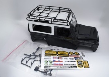 Černá s bílou střechou - karoserie pro RC auto RMT LAND ROVER 1/12