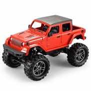 RC Crawler Jeep Wrangler Pickup 1:14 2,4 GHz - Červená