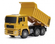 Nákladní Dump truck 1:18- Zánovní, po minutě nereaguje na ovladač, outlet