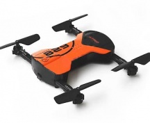 Skládací selfie dron HC-628 Zánovní, plně funkční, komplet balení,