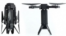 Skládací dron Tower s HD FPV kamerou a senzory proti nárazu ČERNÁ