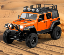 RC JEEP Rubicon 4x4 s osvětlením - oranžový